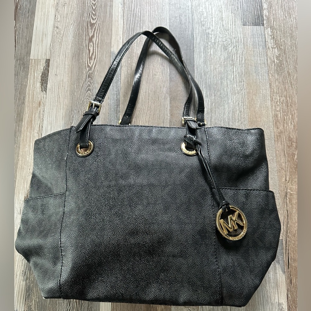 Michael Kors USED black tote bag